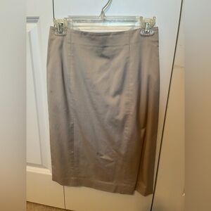 Ann Taylor Tan Pencil Skirt